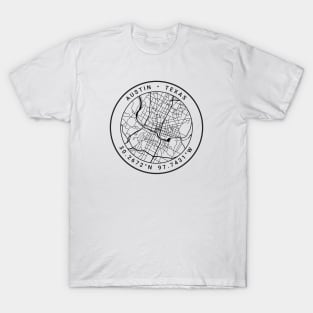 Austin Map T-Shirt